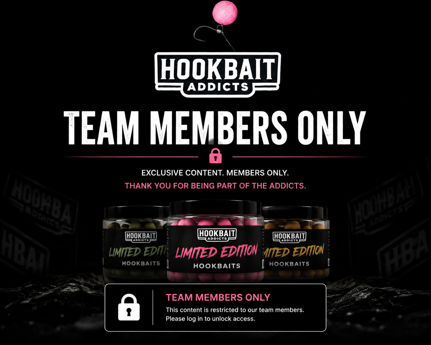 Team members - Hookbait addicts